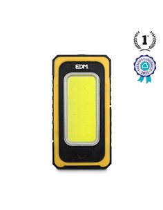 LINTERNA LED SOLAR RECARGABLE CON GANCHO E IMÁN COB 10W 750lm EDM