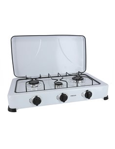 COCINA GAS ESMALTADA BLANCA 3 FUEGOS