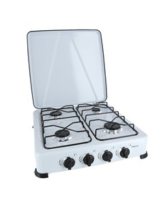 COCINA GAS ESMALTADA BLANCA 4 FUEGOS