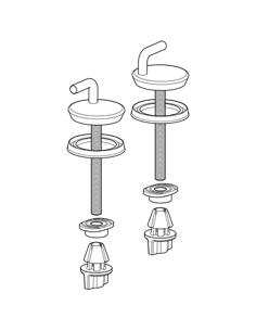 JUEGO FIJACIÓN TAPA WC MILA