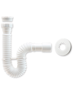 SIFÓN EXTENSIBLE 1" ½ Ø32-40MM. CON ADAPTADOR 1”¼