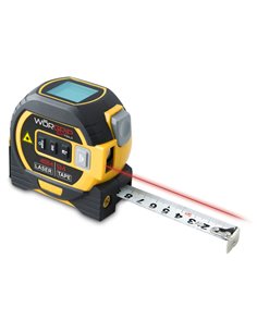 MEDIDOR LASER 40M FLEXOMETRO 5M WORGRIP